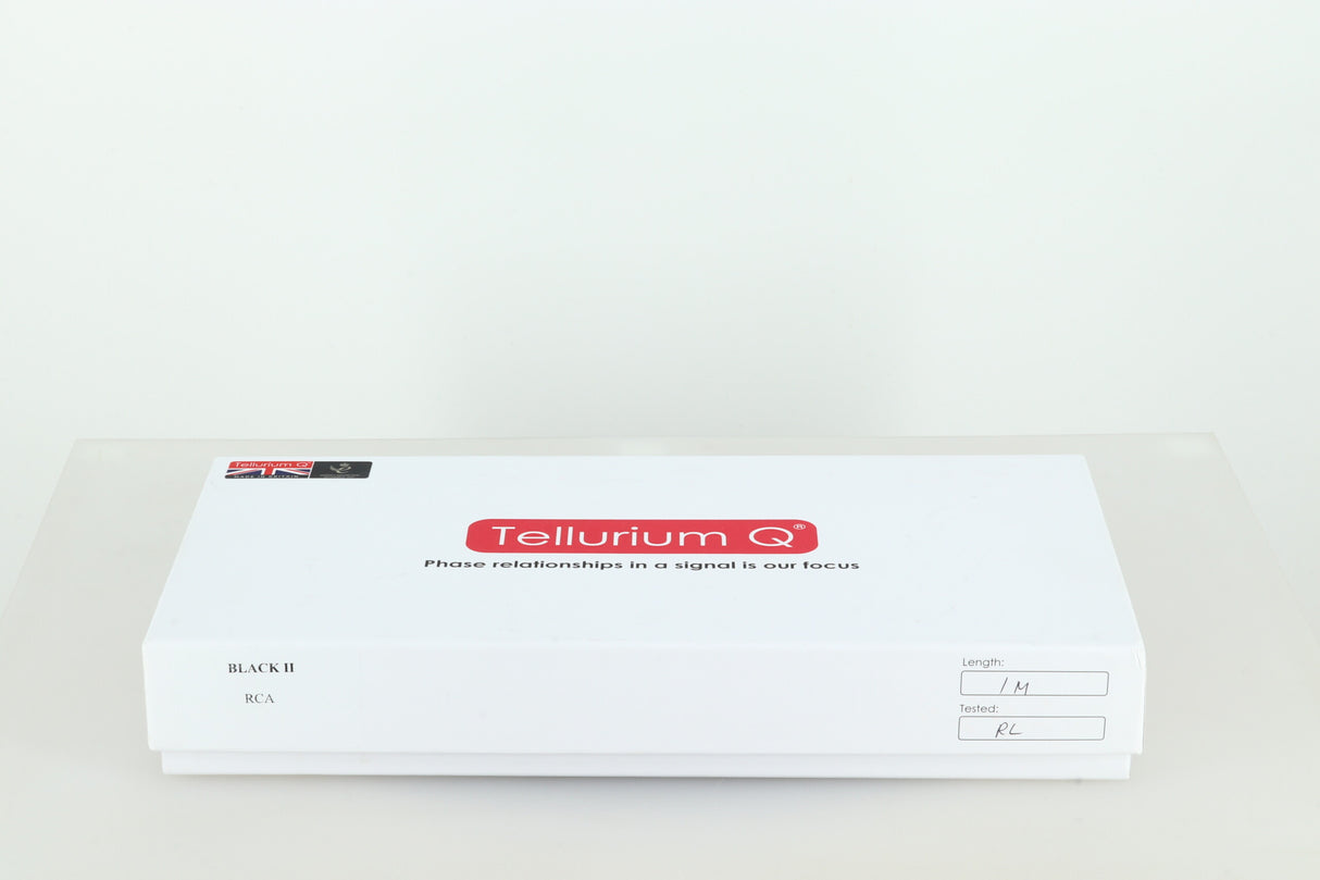 Tellurium Q Black II Interconnect Cable 2RCA - 2RCA 1.0m Pair