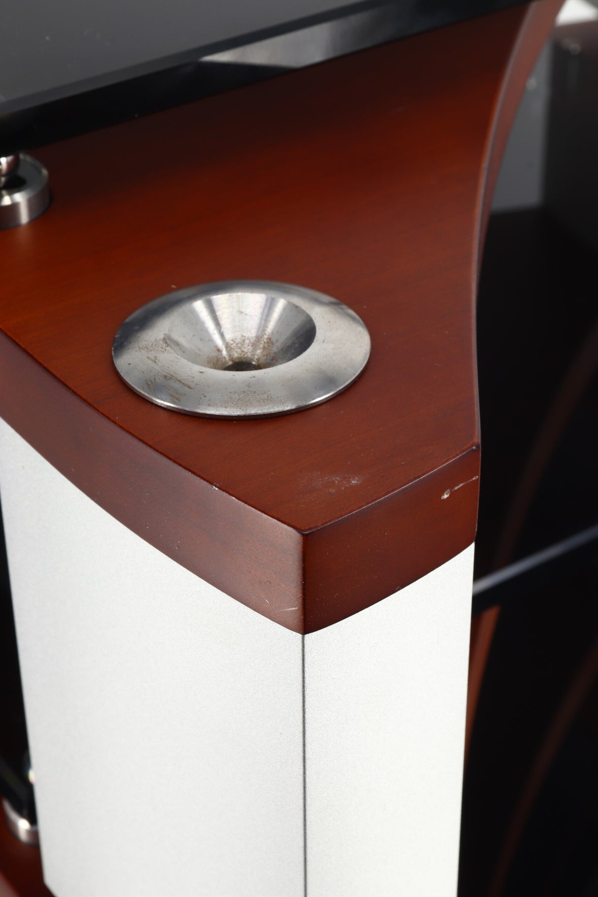 Naim Fraim Base & 4 Shelves Hifi Stand - Dark Cherry / Silver