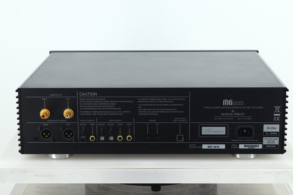 Musical Fidelity M6SCD CD Player - Black