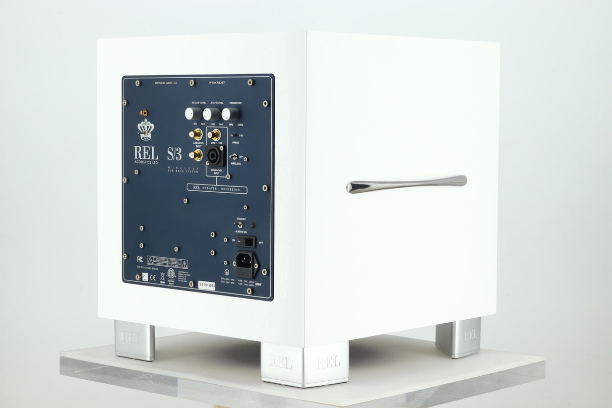 REL S3 Subwoofer - Piano White