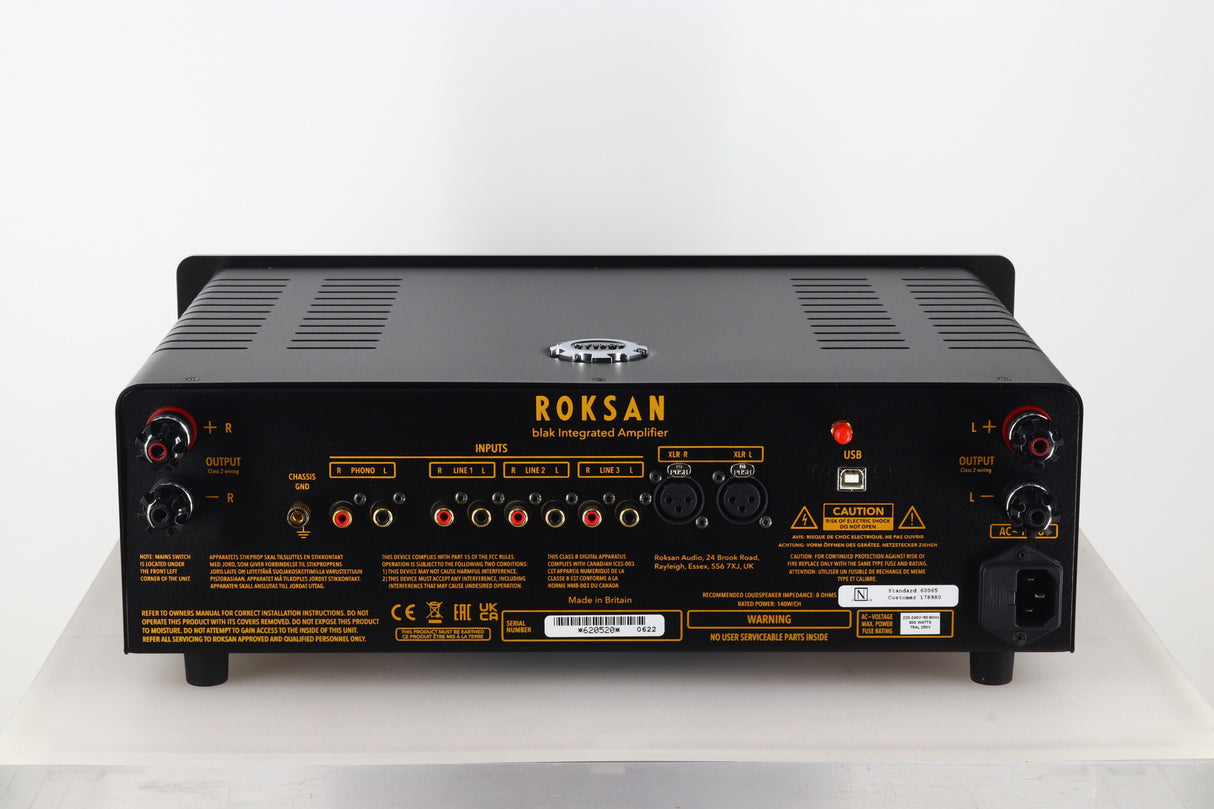 Roksan Blak (Non-Bluetooth) Integrated Amplifier - Charcoal