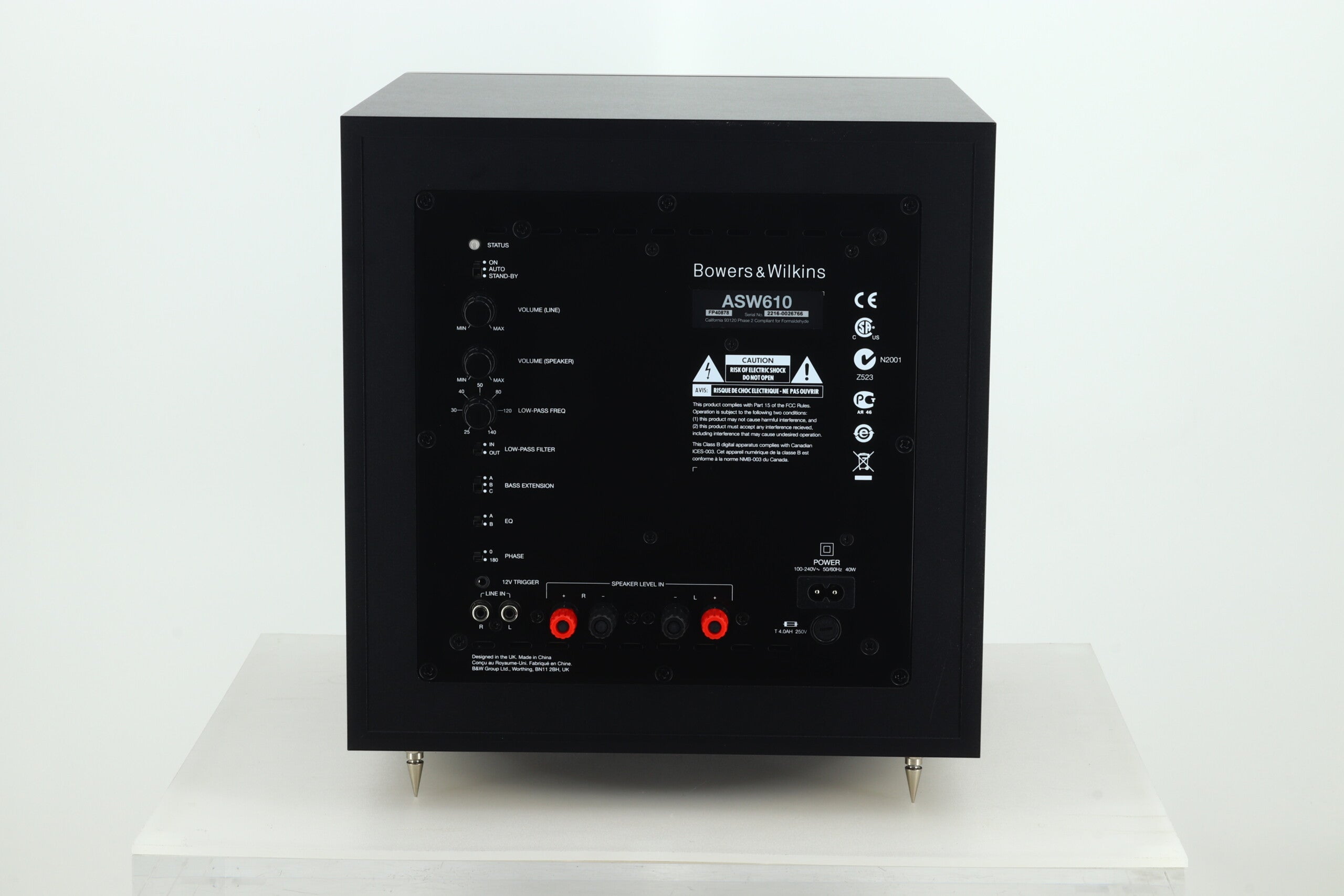 B&W ASW610 Subwoofer - Black – 2ndhandhifi.co.uk