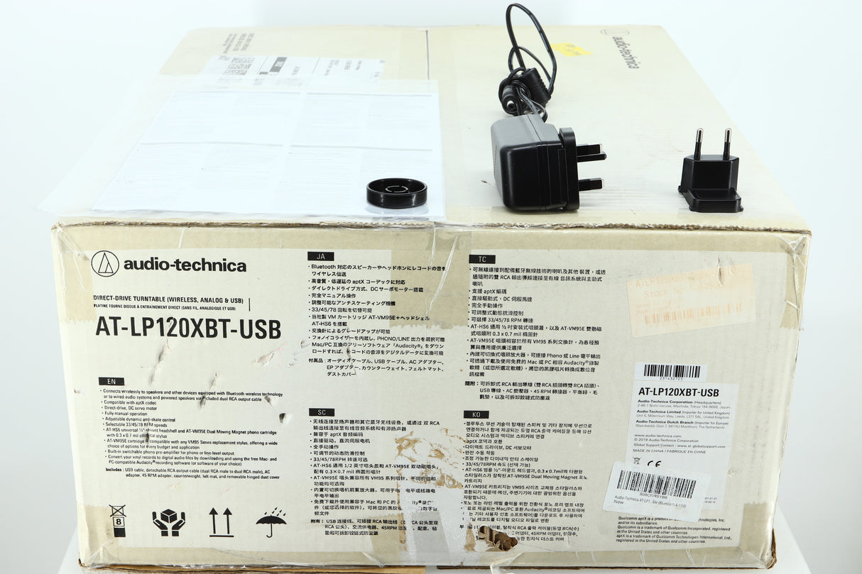 Audio-Technica AT-LP120XBT-USB Turntable - Black