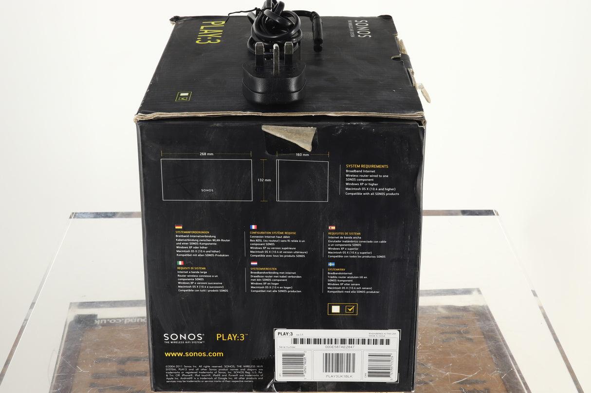 Sonos PLAY:3 Wireless Speaker - Black