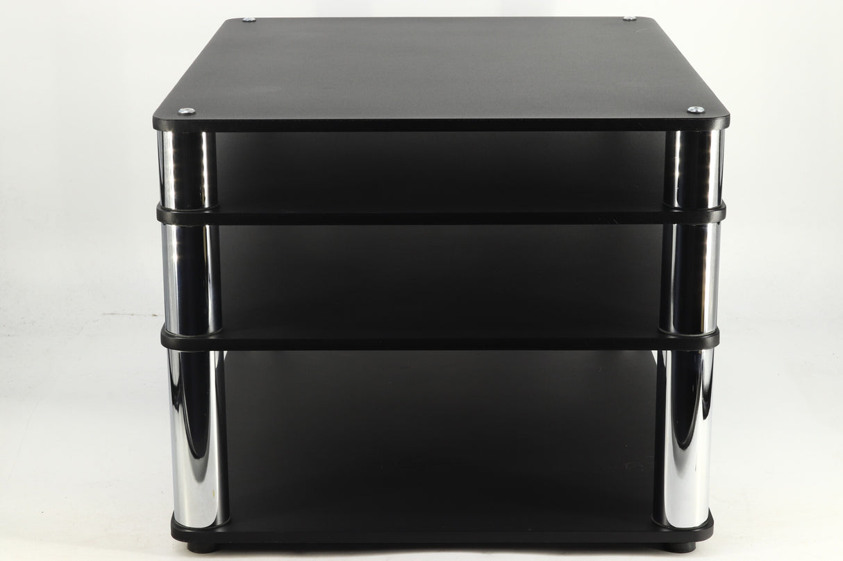 Custom Design Ultra Hifi 4 Rack Inc. Isolation Plinth - Black/Chrome