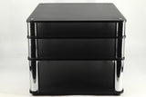 Custom Design Ultra Hifi 4 Rack Inc. Isolation Plinth - Black/Chrome