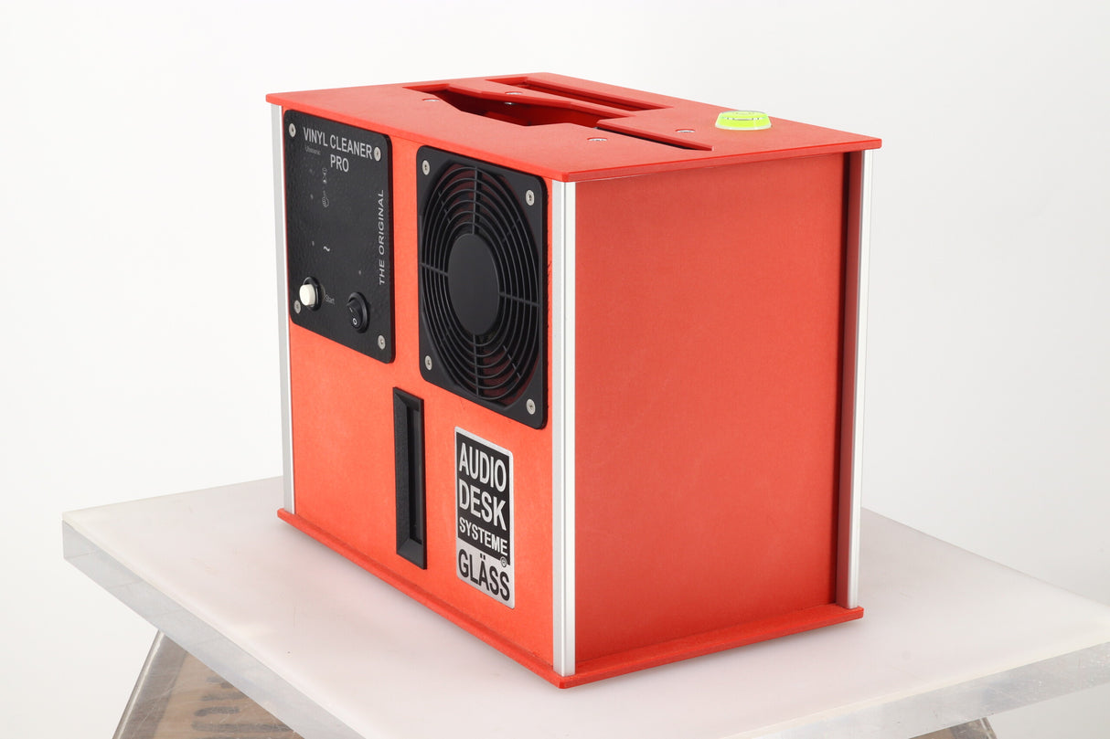 Audiodesk Systeme Glass Vinyl Cleaner Pro Record Cleaning Machine - Red