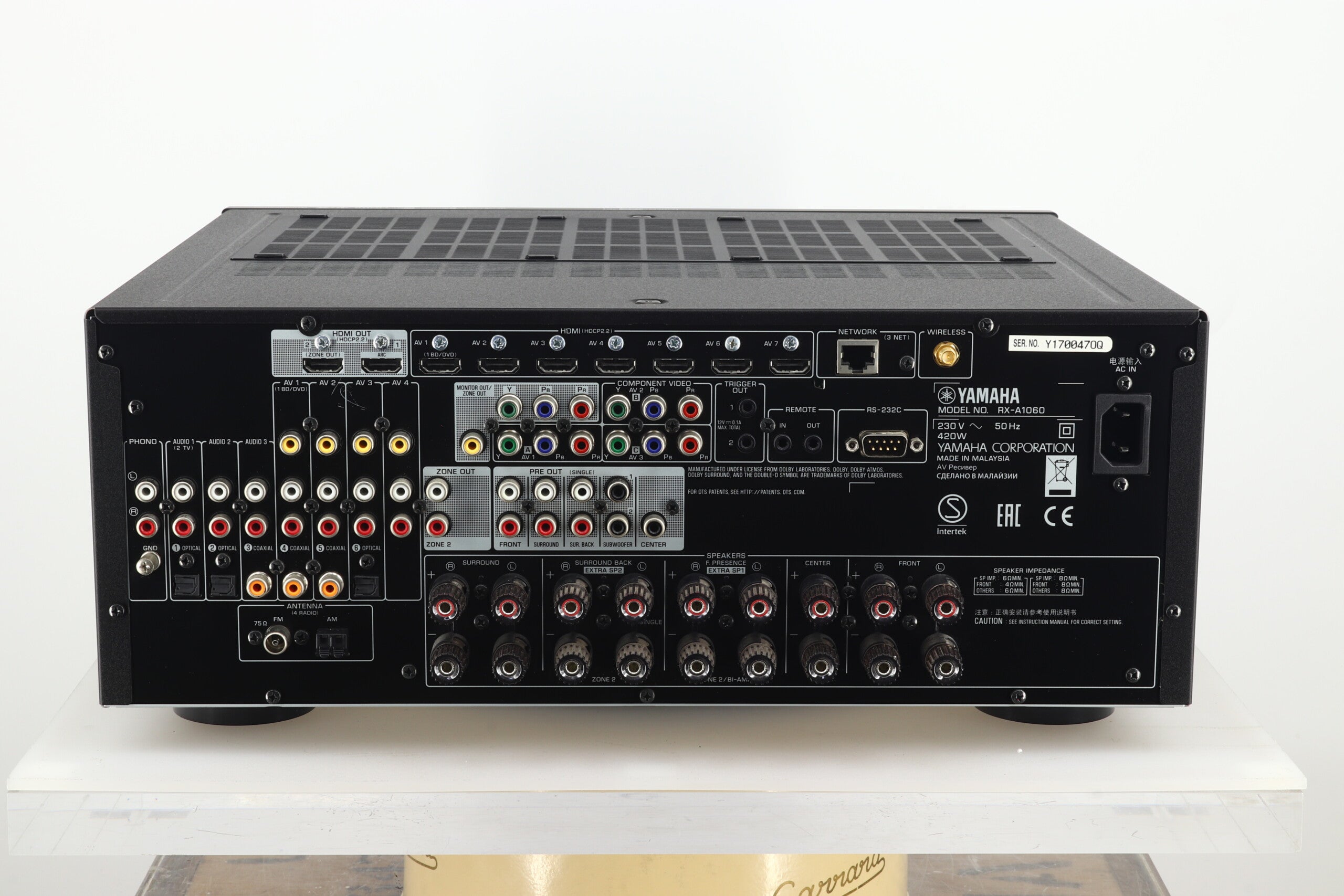 Yamaha RX-A1060 AV Amplifier - Black – 2ndhandhifi.co.uk