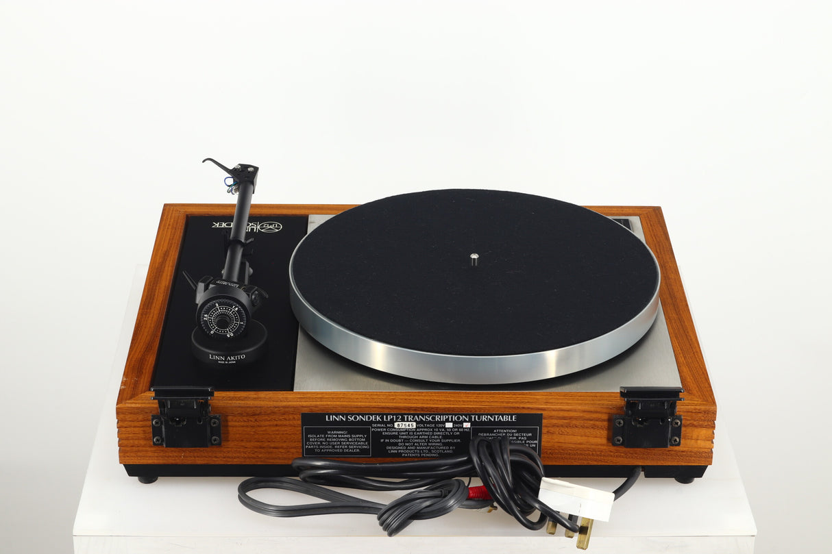 Linn LP12 Turntable - Afromosia / Valhalla Power Supply / Akito Tonearm / K9 Cartridge