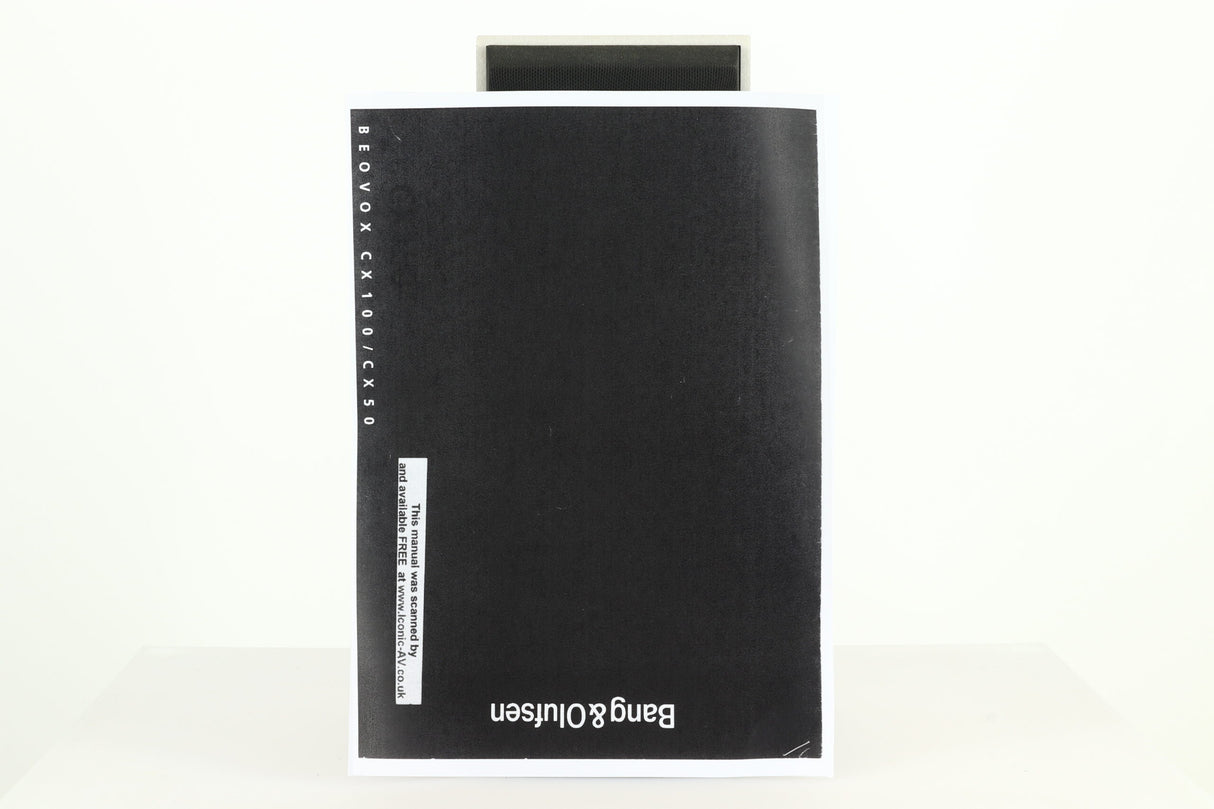 Bang and Olufsen Beovox CX100 Standmount Speakers - Silver