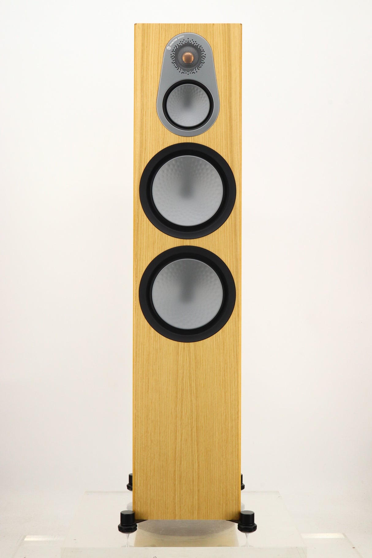 Monitor Audio Silver 500 6G Floorstanding Speakers - Light Oak