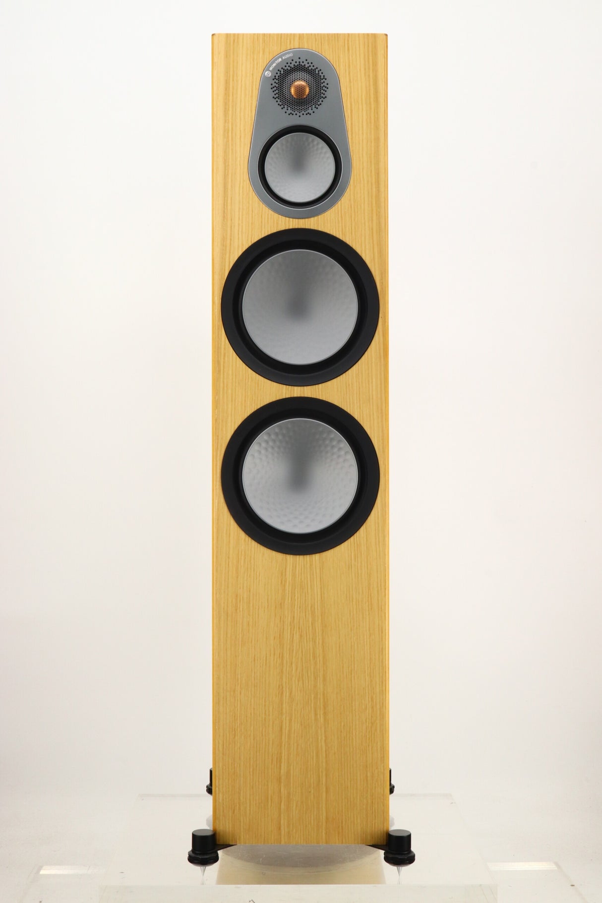 Monitor Audio Silver 500 6G Floorstanding Speakers - Light Oak