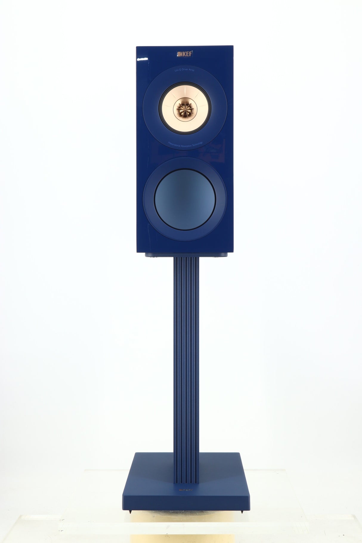 KEF R3 META Standmount Speakers & Stands - Indigo