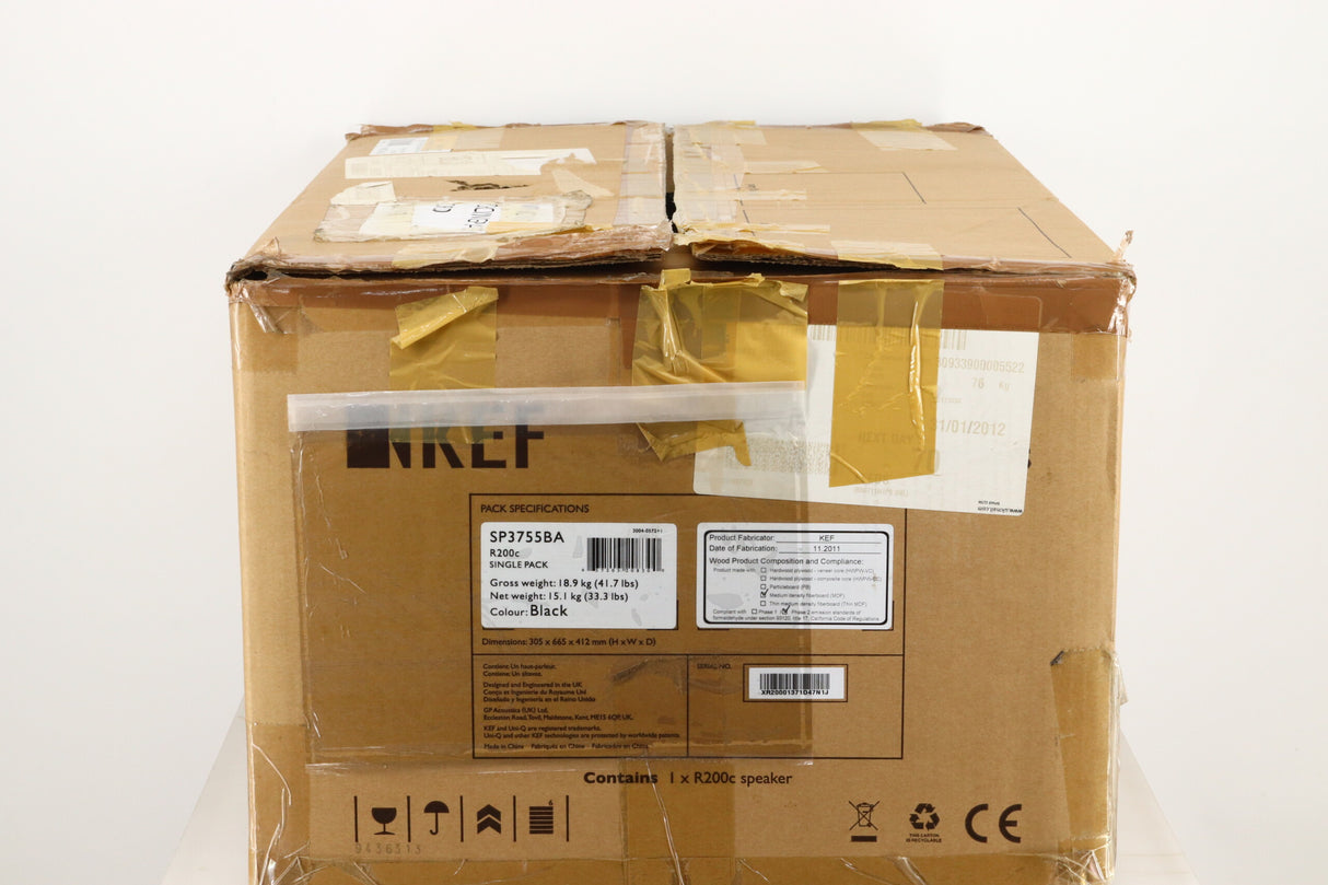 KEF R200c Centre Speaker - Black Gloss