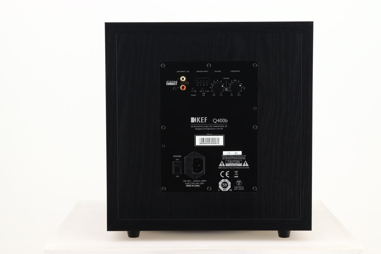 KEF Q400b Subwoofer - Black Oak