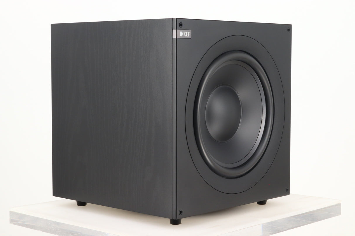 KEF Q400b Subwoofer - Black Oak