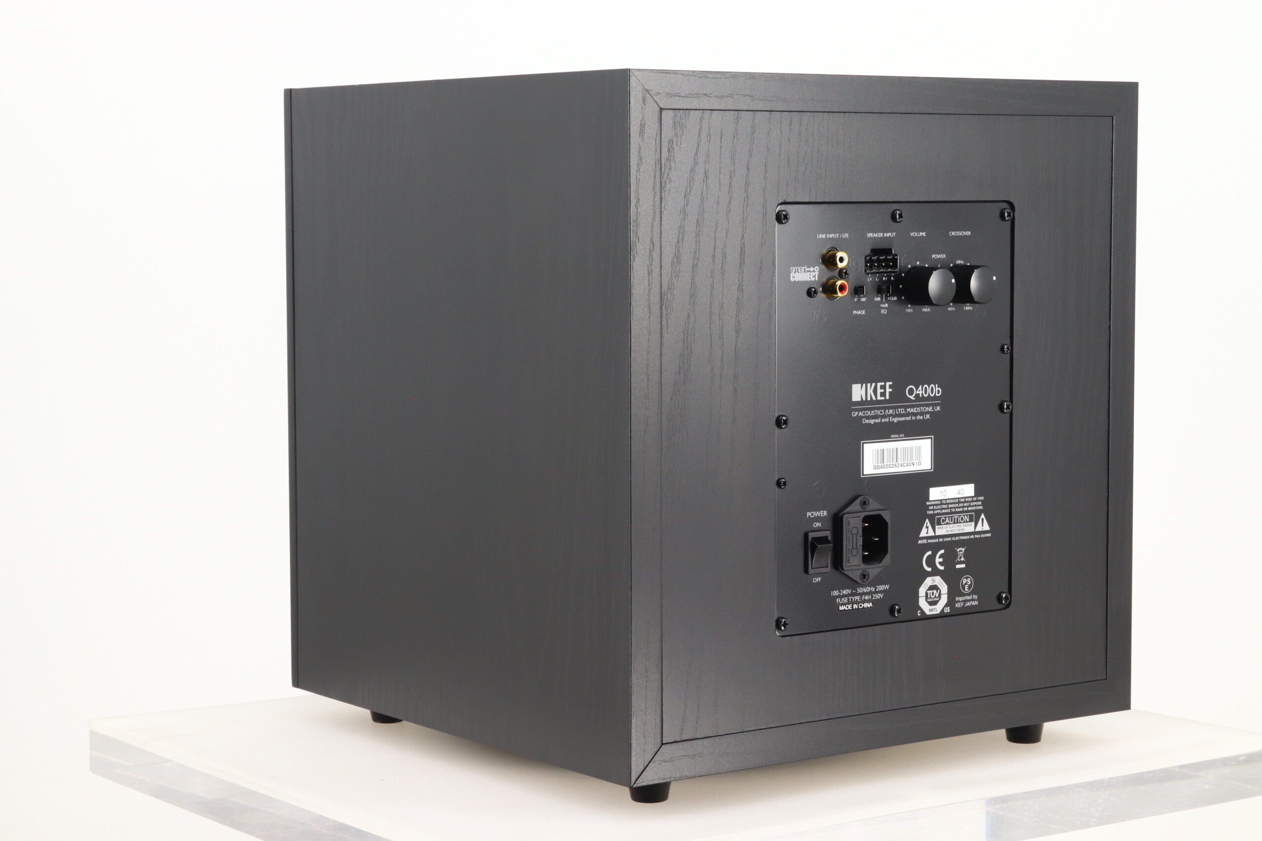 KEF q400bサブウーファー KEF Q400b Subwoofer - Black Oak – 2ndhandhifi.co.uk