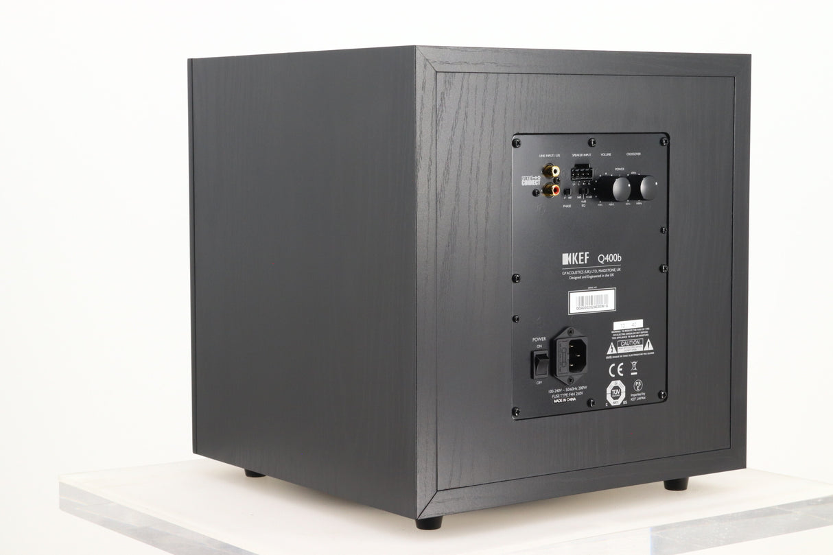 KEF Q400b Subwoofer - Black Oak
