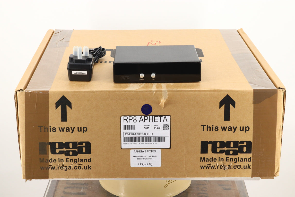 Rega RP8 Turntable / Apheta 2 Cartridge - Black