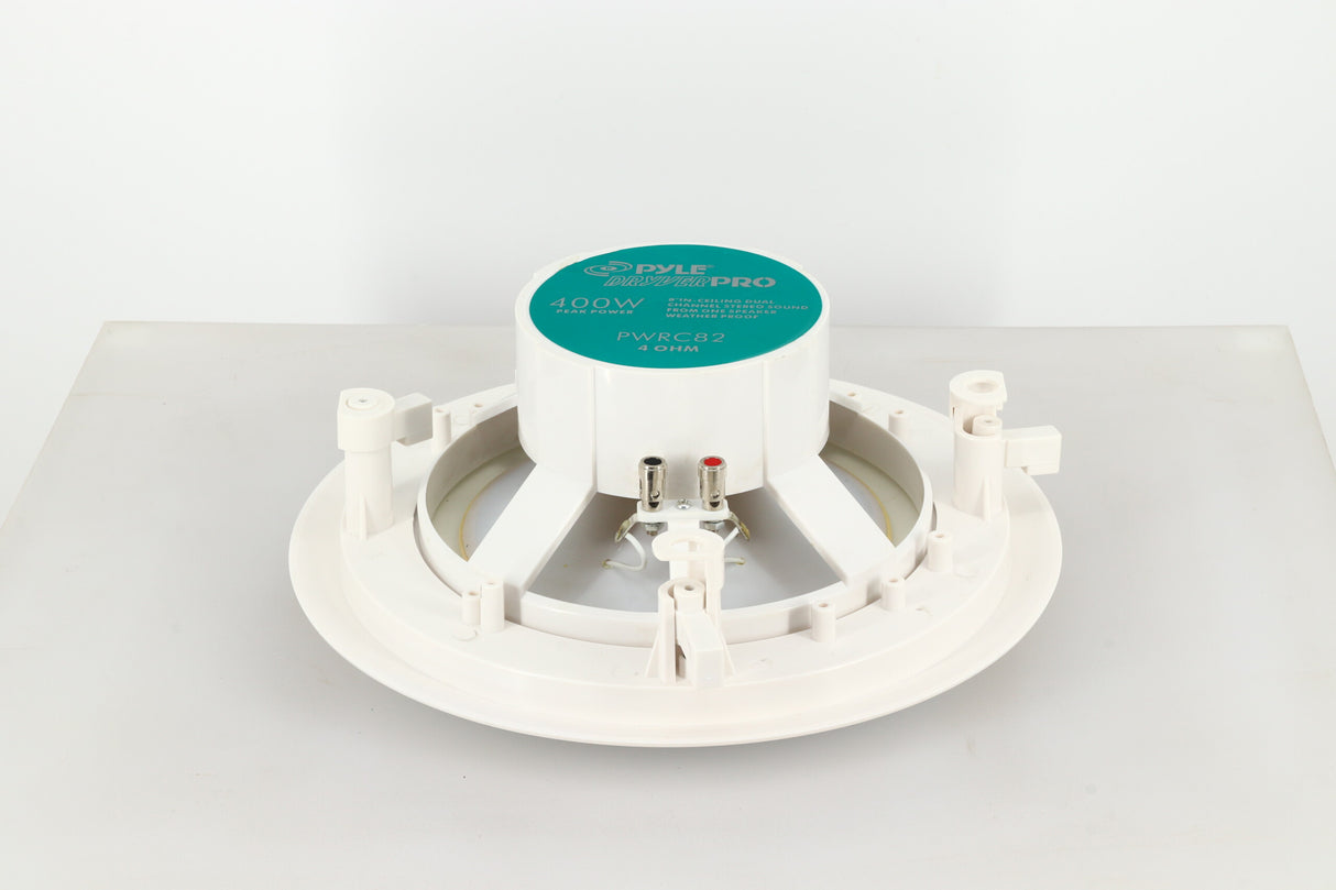 Pyle PWRC82 Dual Channel In-Ceiling/Wall Speaker - White