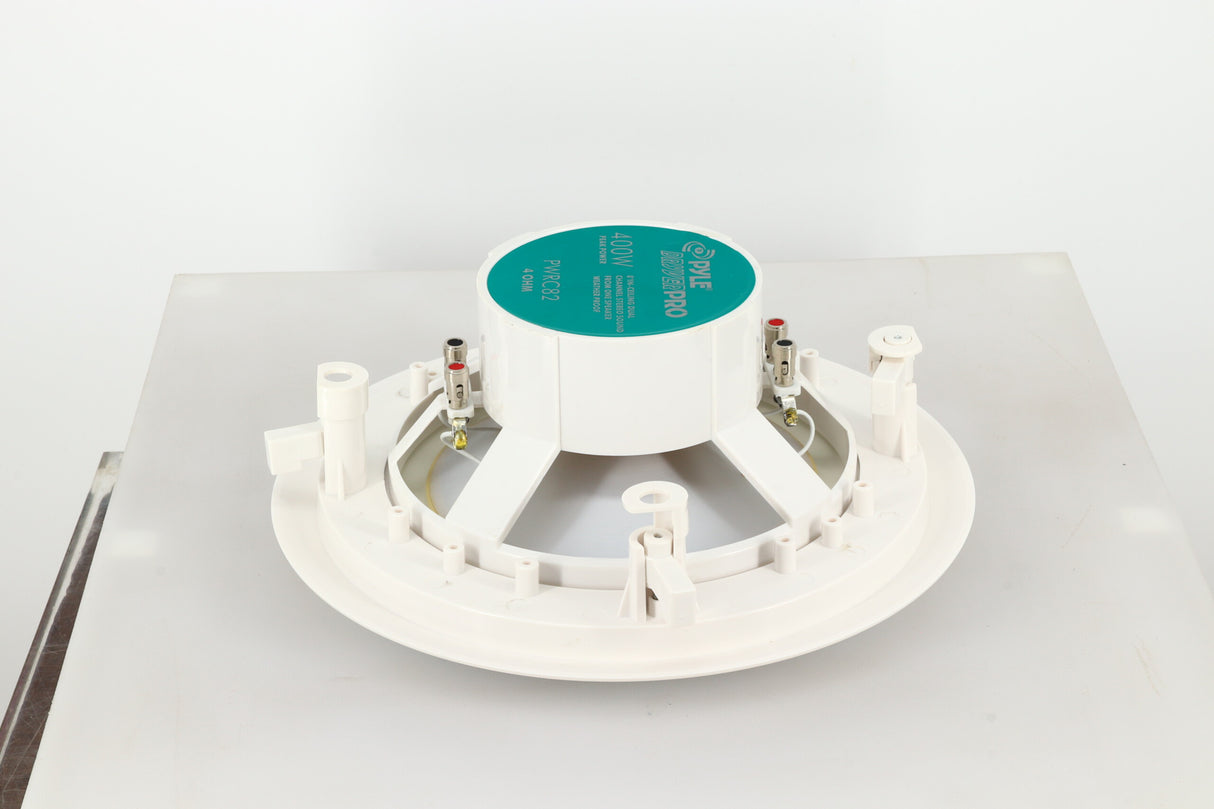 Pyle PWRC82 Dual Channel In-Ceiling/Wall Speaker - White