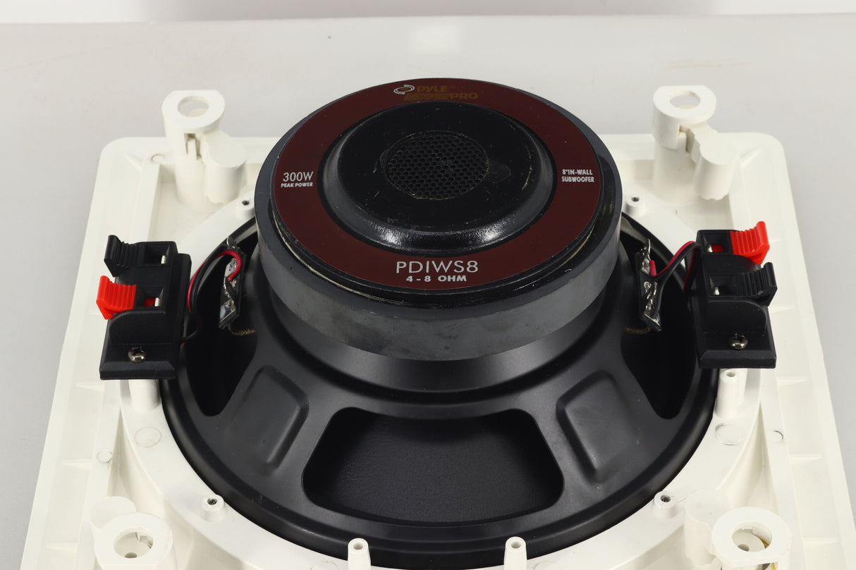 Pyle PDIWS8 In-Ceiling/Wall Subwoofer - White