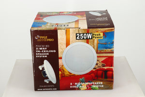 Pyle PDIC81RD In-Ceiling/Wall Speaker - White