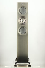 KEF Reference 3 Floorstanding Speakers - Walnut / Gaia II Isolation Feet