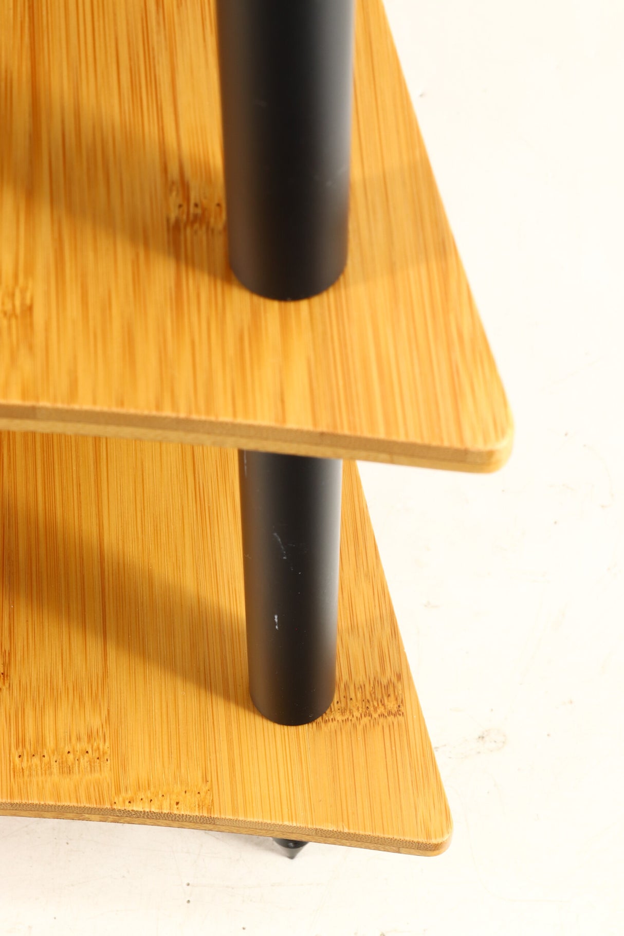 Quadraspire Q4 EVO 5 Shelf Hifi Support - Natural Bamboo / Black Legs