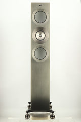 KEF Reference 3 Floorstanding Speakers - Walnut / Gaia II Isolation Feet
