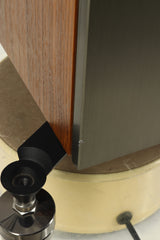 KEF Reference 3 Floorstanding Speakers - Walnut / Gaia II Isolation Feet