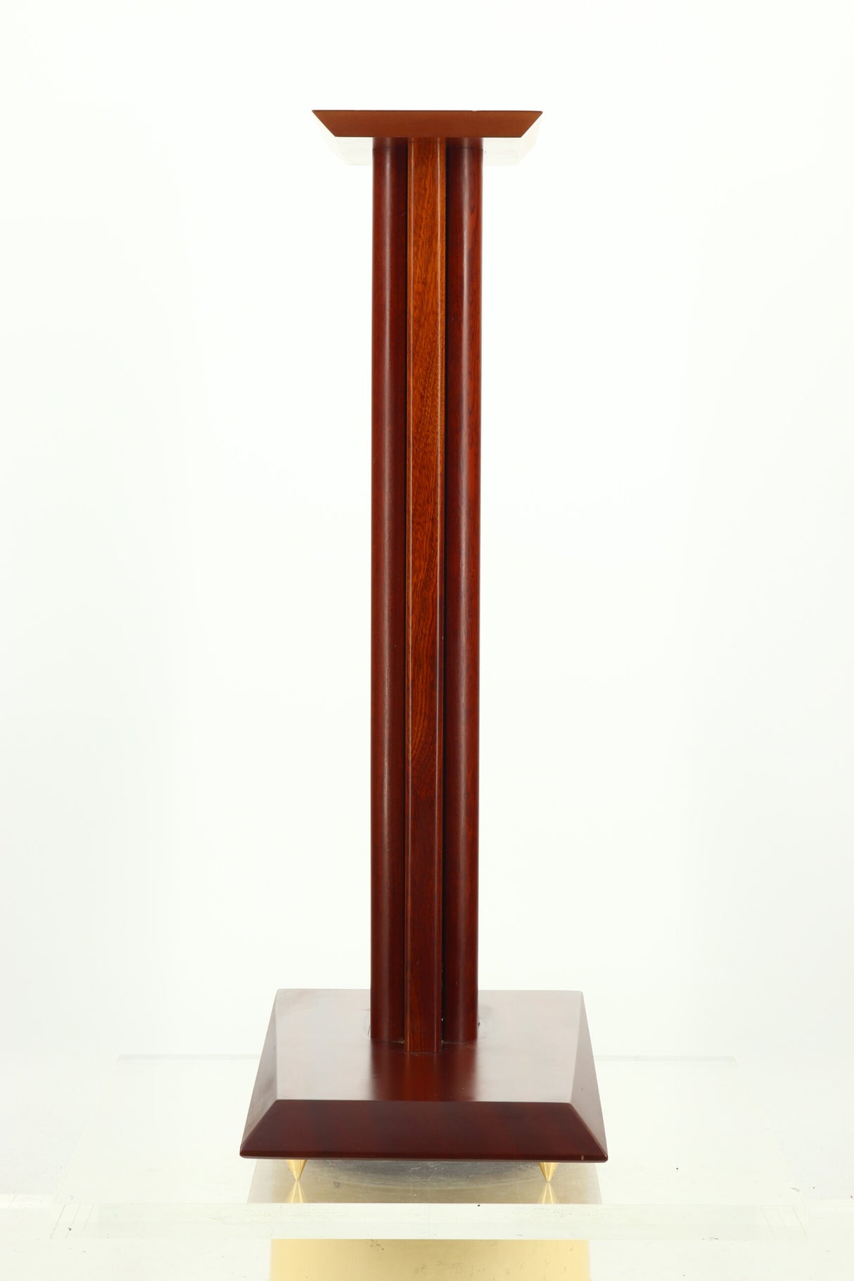 Custom 70cm Speaker Stands - Mahogany