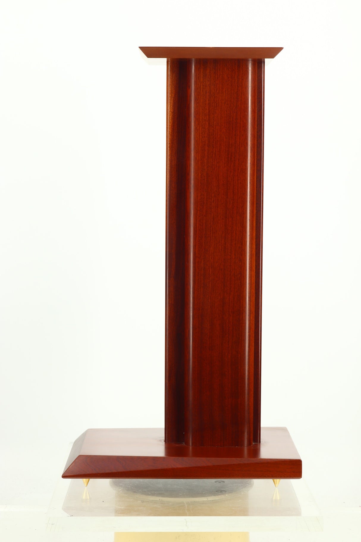Custom 70cm Speaker Stands - Mahogany