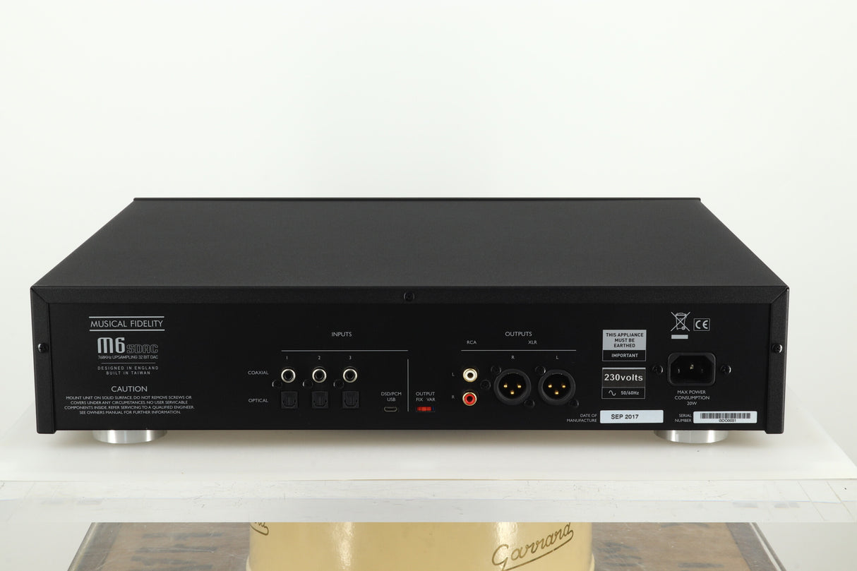Musical Fidelity M6s DAC Digital to Analogue Converter - Black