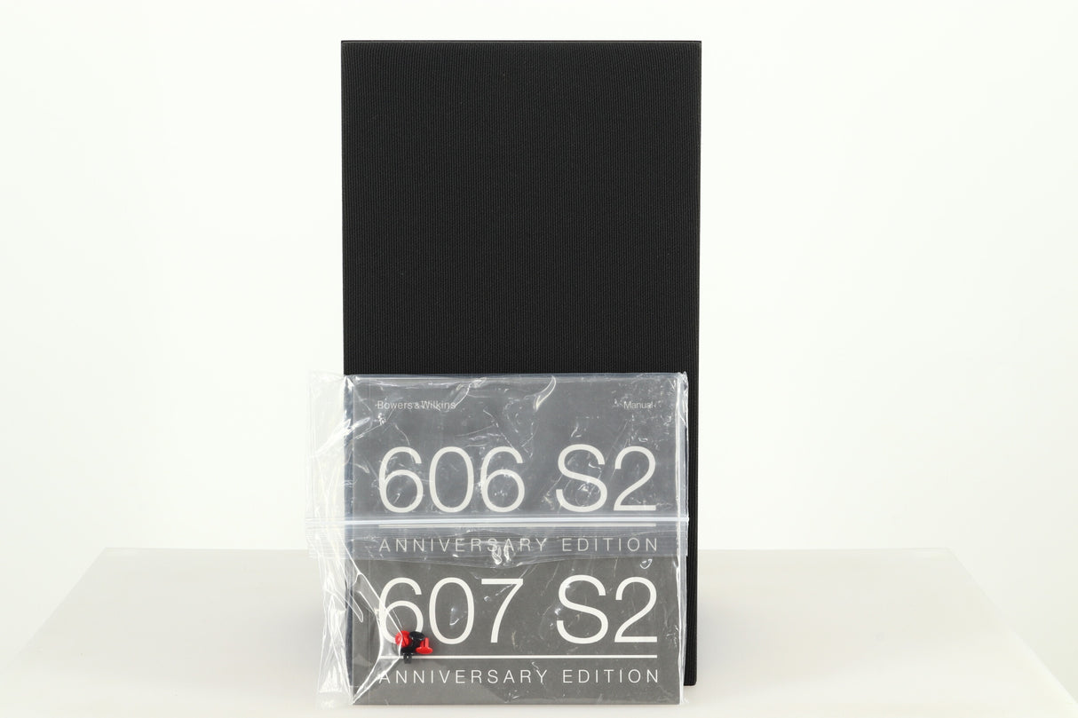 B&W 607 S2 Anniversary Edition Standmount Speakers - Black