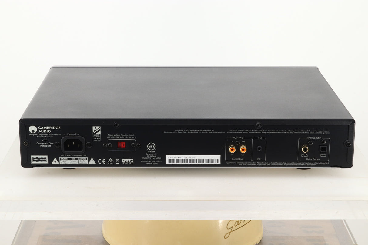 Cambridge Audio CXC CD Transport - Lunar Grey
