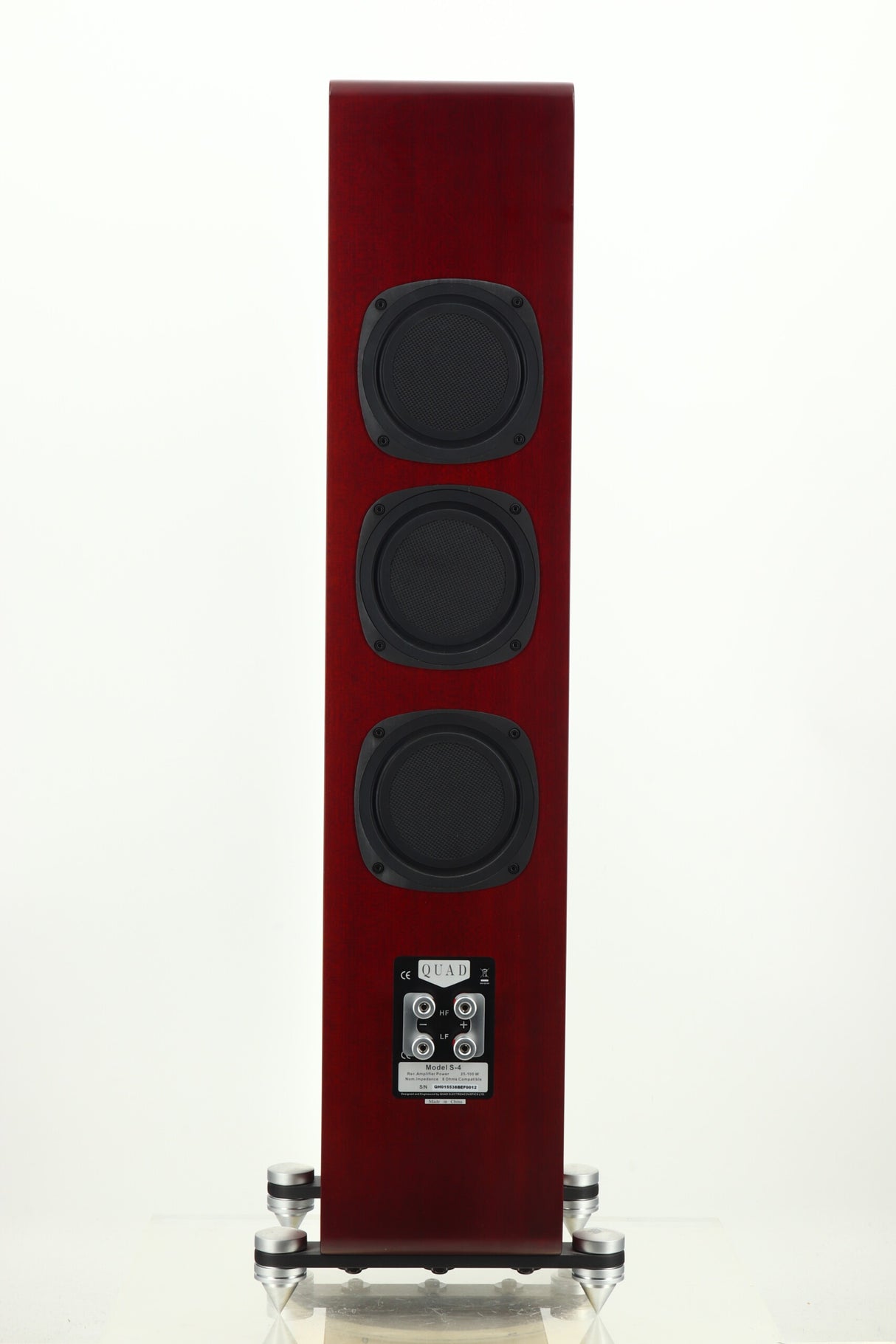 Quad S4 Floorstanding Speakers - Sapele Mahogany