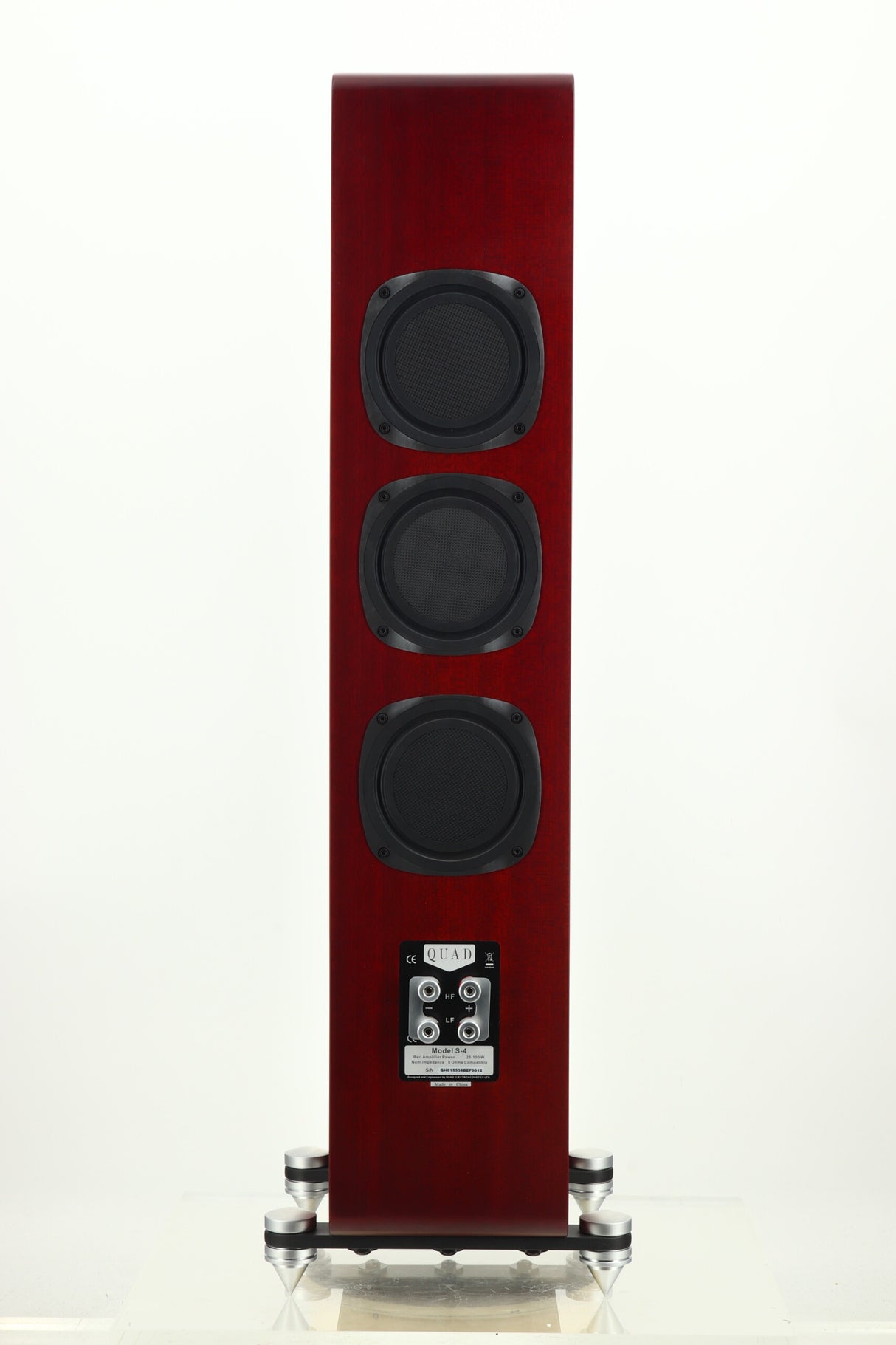 Quad S4 Floorstanding Speakers - Sapele Mahogany