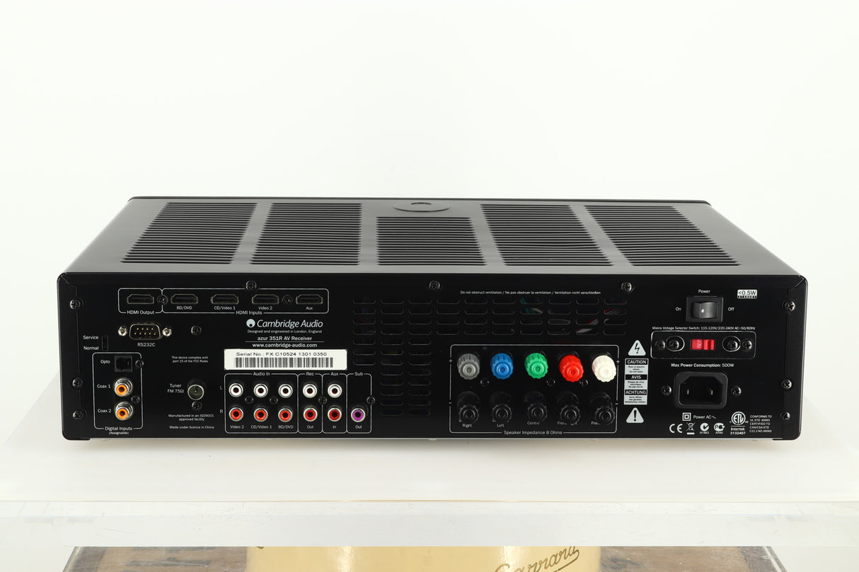 Cambridge Audio Azur 351R Receiver - Black