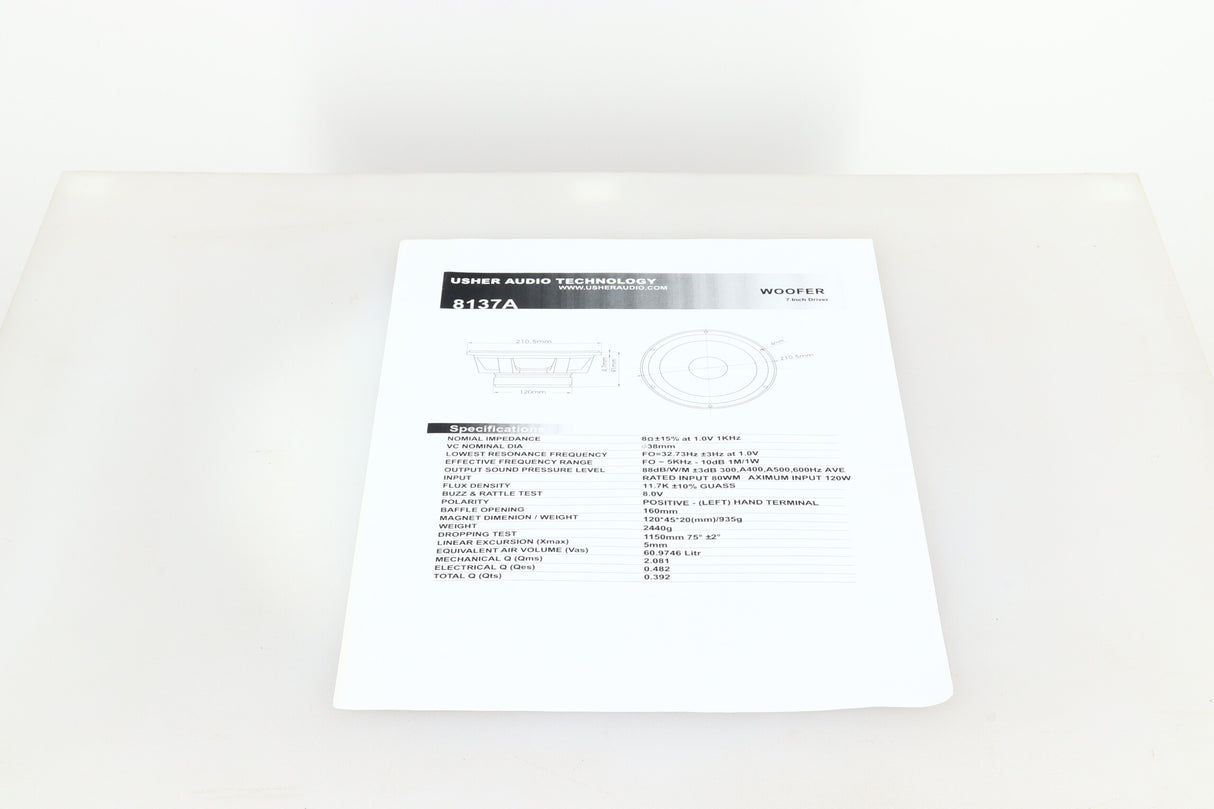 Usher 8137A Driver