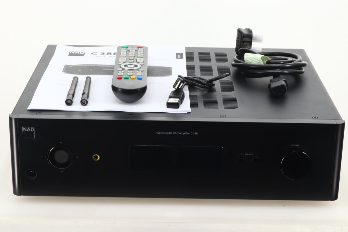 NAD C388 Integrated Amplifier w/ BluOS Module - Black