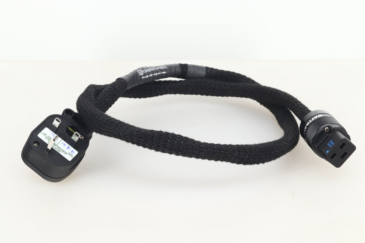 Russ Andrews EVO 500 Powerkord 1.0m / 16A Rhodium UK Plug / C19 Rhodium Wattgate Connector