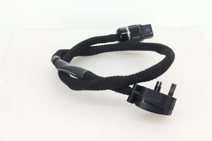 Russ Andrews EVO 500 Powerkord 1.0m / 16A Rhodium UK Plug / C19 Rhodium Wattgate Connector