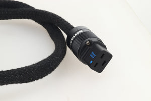 Russ Andrews EVO 500 Powerkord 1.0m / 16A Rhodium UK Plug / C19 Rhodium Wattgate Connector