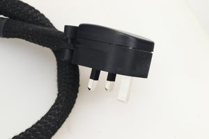 Russ Andrews EVO 500 Powerkord 1.0m / 16A Rhodium UK Plug / C19 Rhodium Wattgate Connector