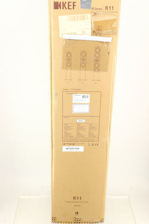 KEF R11 Floorstanding Speakers - Walnut (Ex-Demo)