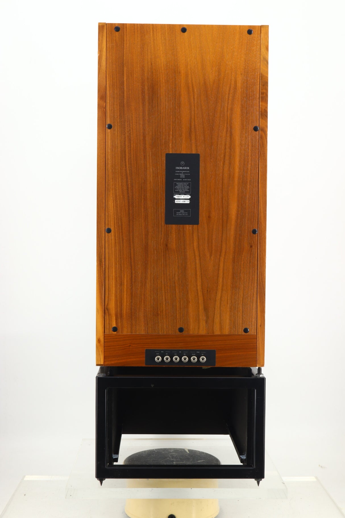 Linn Isobarik Aktiv Loudspeakers & Stands - Afromosia