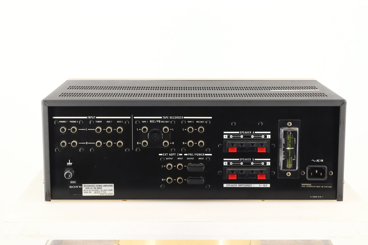 Sony TA-5650 Integrated Amplifier