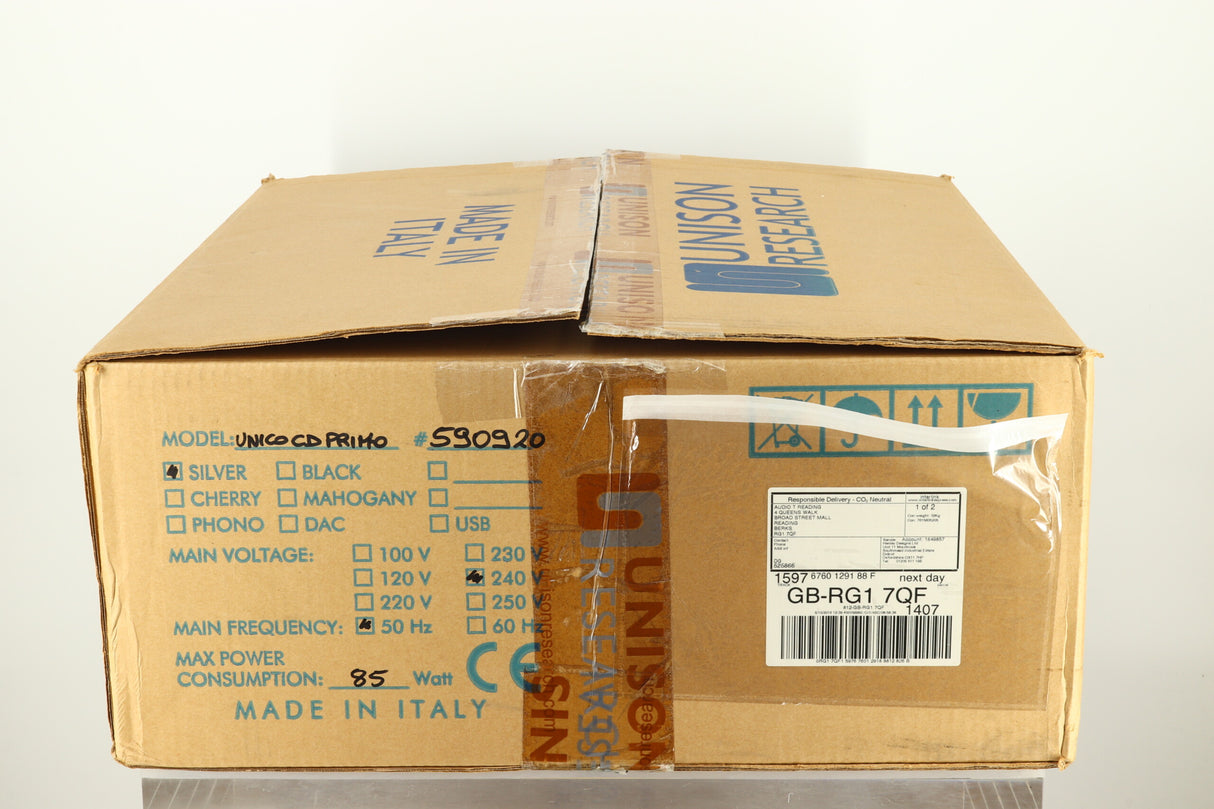 Unison Research Unico Primo CD Player - Silver
