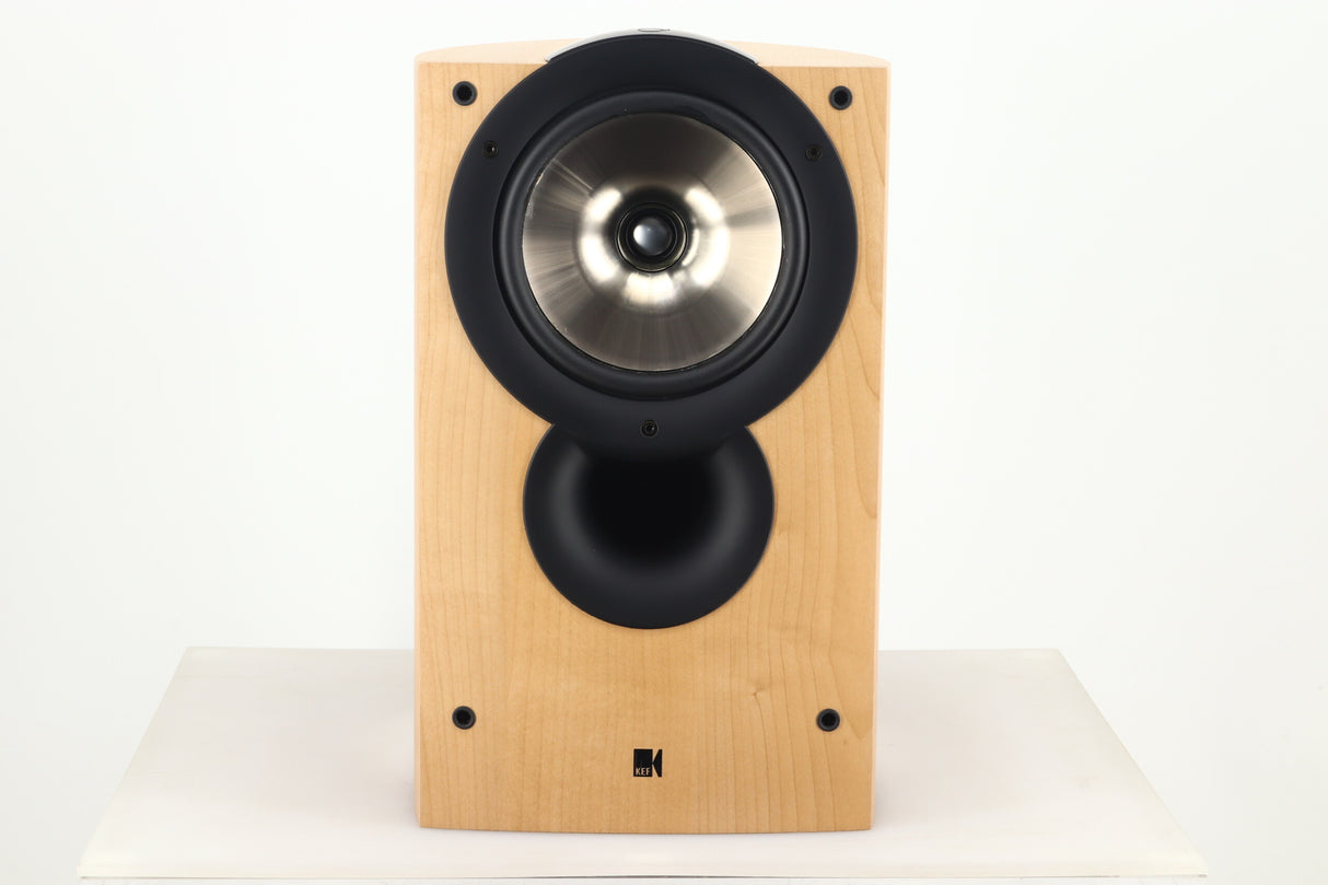 KEF IQ3 Standmount Speakers - Maple